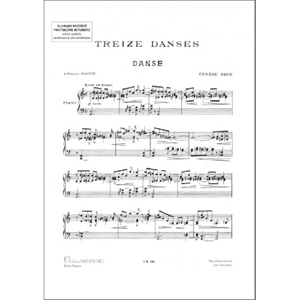 Treize Danses pour Piano